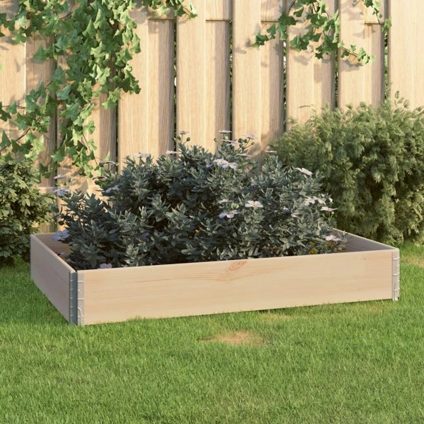Berkfield Raised Bed 80x120 cm Solid Pine Wood (310050)