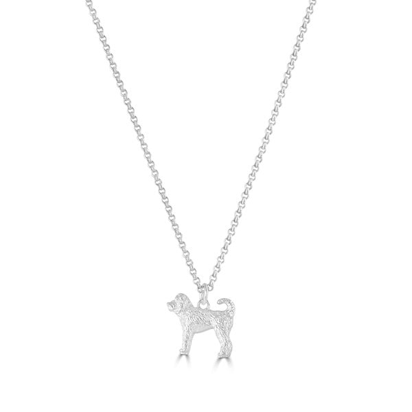 Labradoodle Silver Necklace - Personalised - MYLEE London