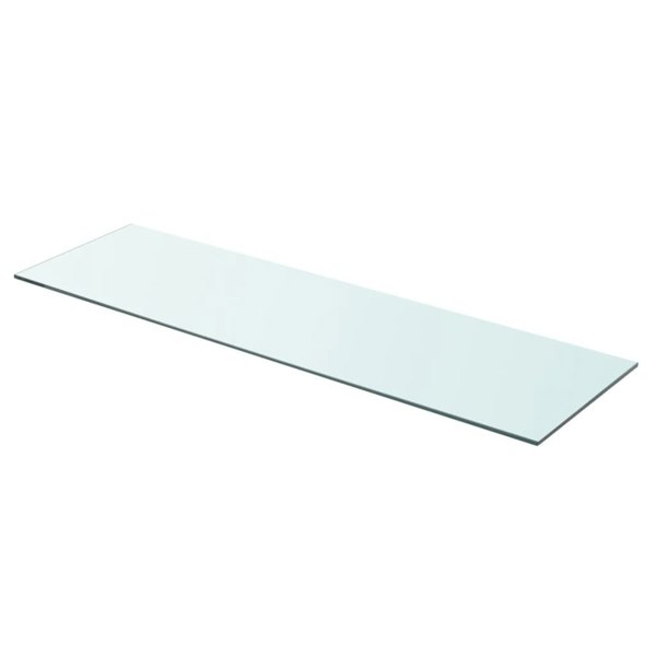 Berkfield Shelf Panel Glass Clear 90x25 cm