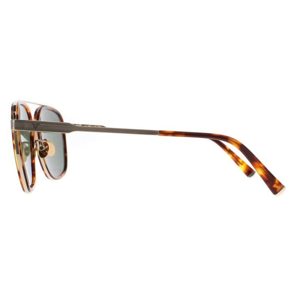 Police Sunglasses SPLC49 Lewis 21 09HW Shiny Red Havana Green