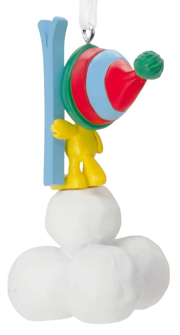Peanuts/Snoopy - Woodstock with Snowballs Christmas Tree Ornament