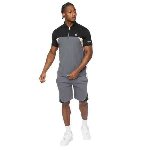 Crosshatch Mens Castlebay Polo Shirt - Slate - 