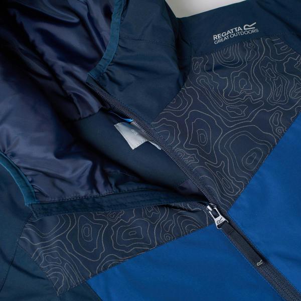 Regatta Childrens/Kids Illuma Waterproof Reflective Insulated Jacket - Navy/Aviator Blue - 