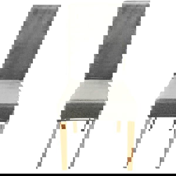 Anyseat Chair Cover Grey Velvet Plush Stretch Chair Slipcover Elastic Spandex Chair Cover for Dining Room Kitchen Wedding Banquet Hotel