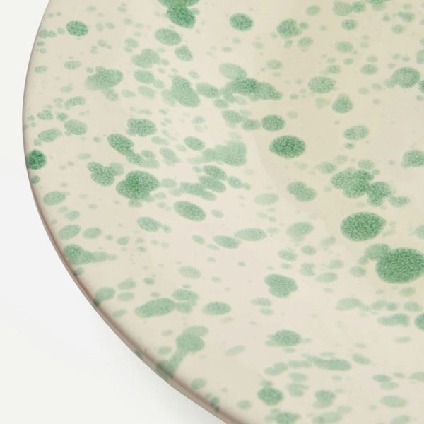Hot Pottery Shallow Serving Bowl Pistachio