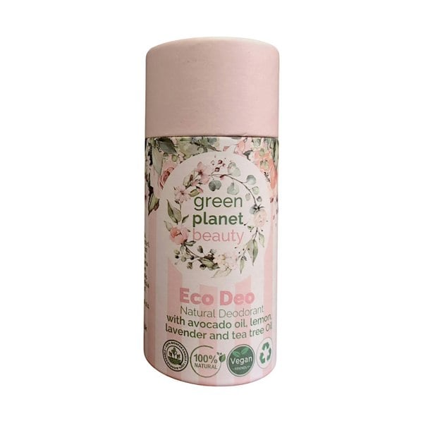 Green Planet Beauty Aluminium Free Natural Deodorant, Plastic Free & Vegan