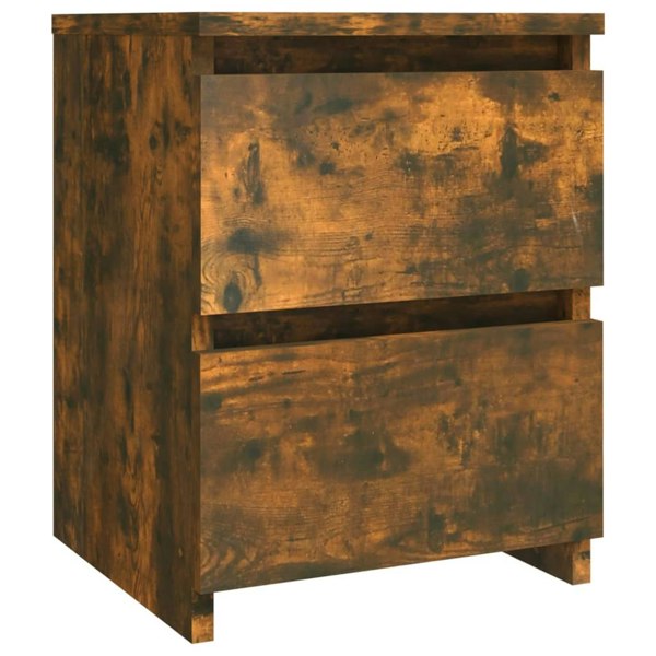 Berkfield Bedside Cabinets 2 pcs Smoked Oak 30x30x40 cm Engineered Wood