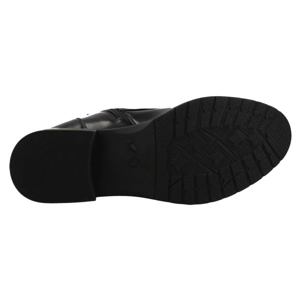 Spot On Ladies Spot On Mid Heel Ankle Boot F51198