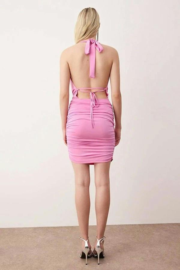 WOVCOR Mini Knit Unlined Party Dress