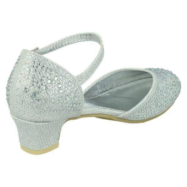 Spot On Girls Spot On Buckle Ankle Strap Glitter Shoes H3084