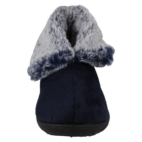 Padders Ladies Padders Faux Fur Cuffed Slippers Esme