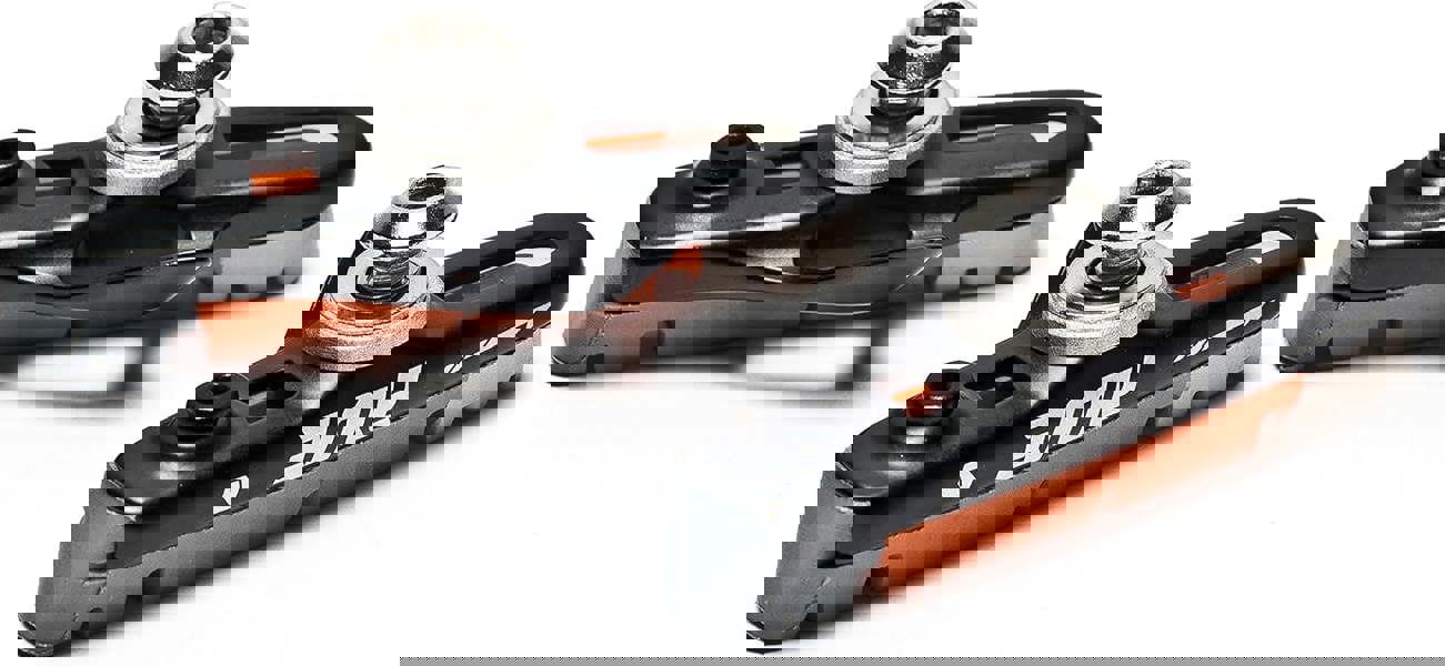 Awe Black Cassette Road 55mm Brake Blocks Grey/Orange/White