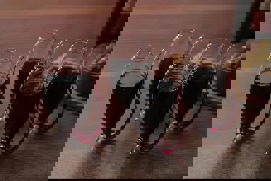 BarCraft Set of 4 Glass Port Sippers