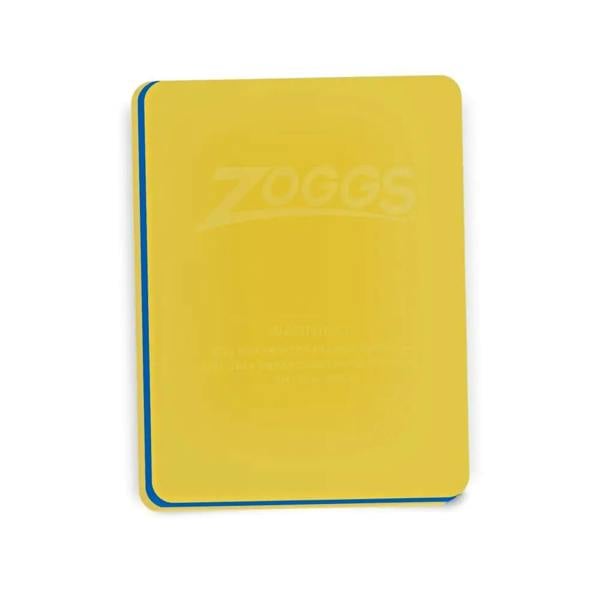 Yellow Zoggs EVA Mini Kids Swim Kickboard Float with blue edges
