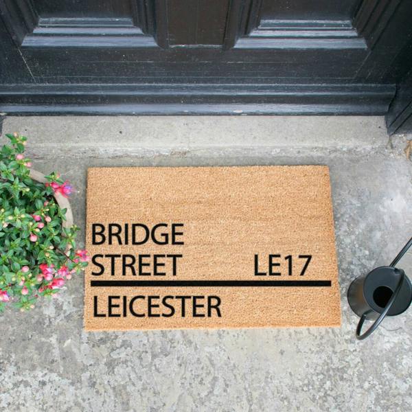 Personalised Street Doormat - alternative angle