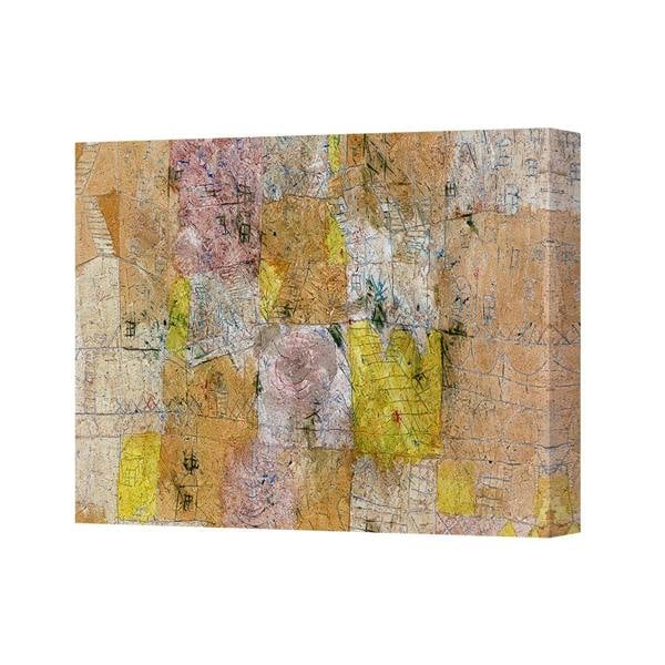 Benjamin Tate Design Abstract Multicolor Collage Canvas Wall Art For Modern Homes Decor