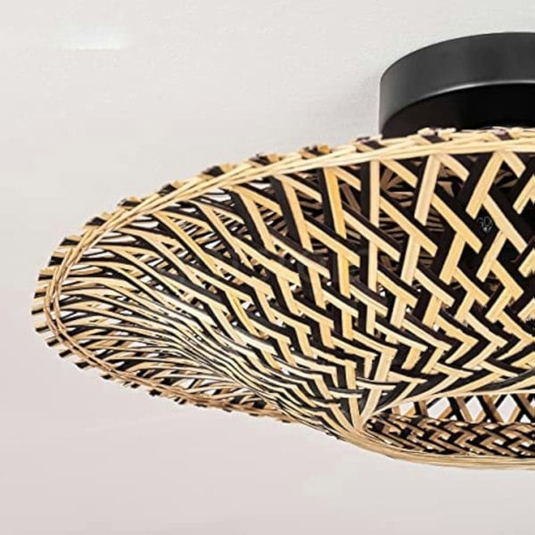 Lightsin Bamboo Radiance Handwoven LED Ceiling Light Lightsin UK 