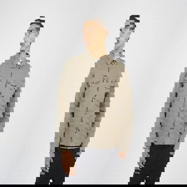 Brave Soul Pale Green Button Through Shacket - Pale Green Image 1