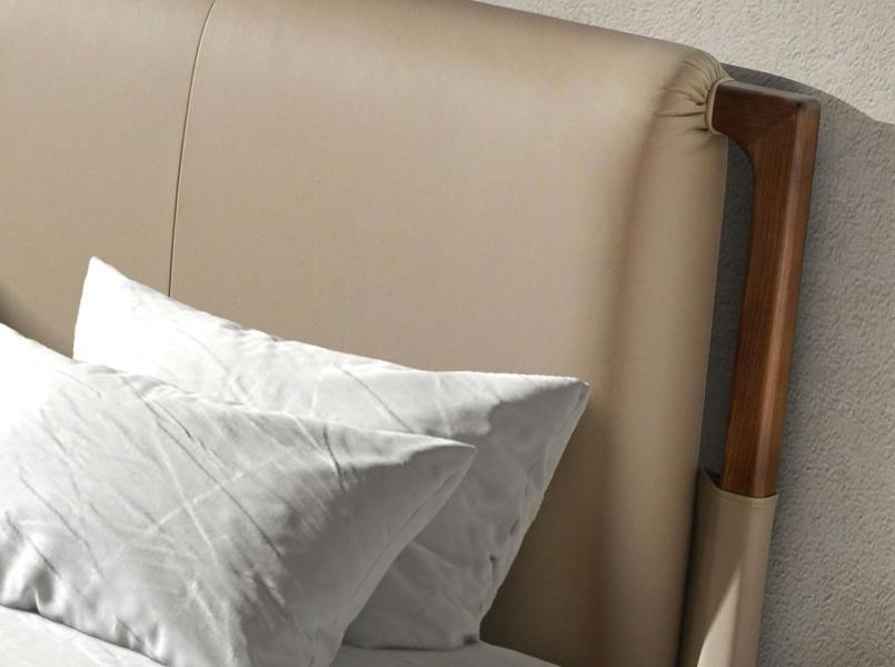 Angel Cerdá Mink Coloured Leatherette Bed 7194