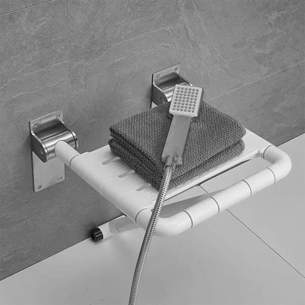 Havendro Wall Mounted Folding Shower Bench Flip-up Non-Slip Bathroom Bath Seat Stool
