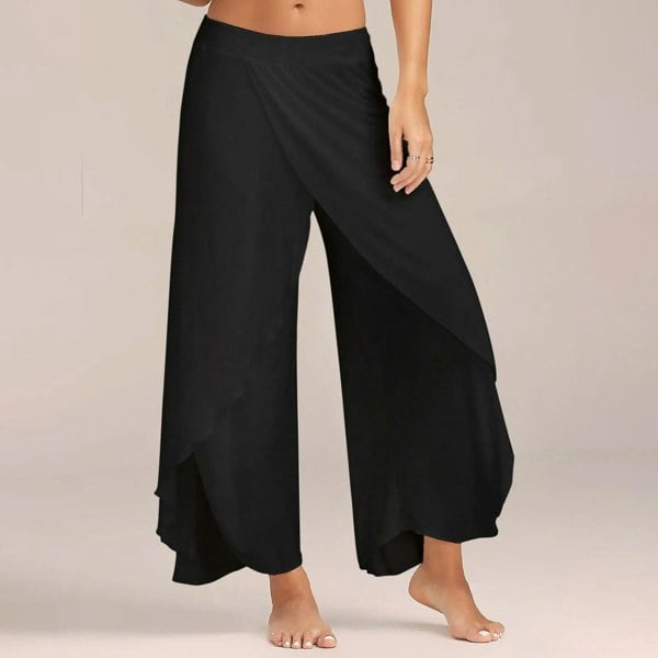 Aquarius Super Soft Modal Spandex Yoga Pilates Pants, Black