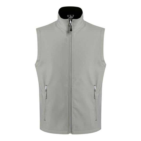 Regatta Professional Mens Softshell 2 Layer Body Warmer - Mineral Grey/Black - 