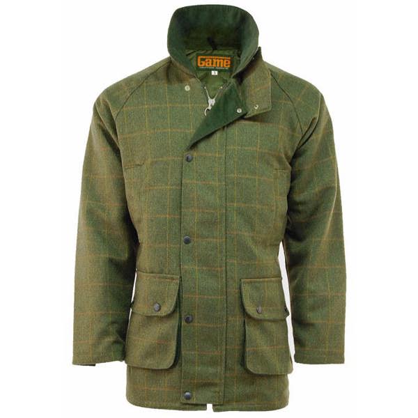 Dark Green Derby Tweed Coat by Game