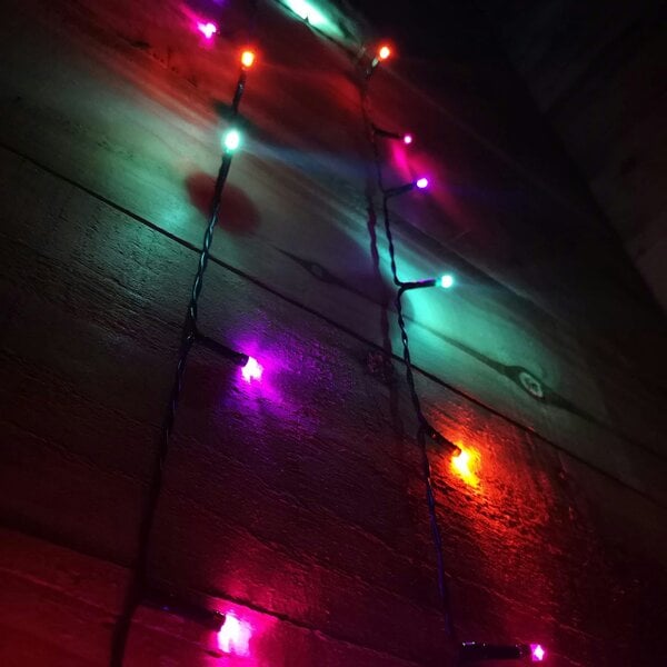 Samuel Alexander 50 LED 5m Premier Christmas Indoor Outdoor Multi Function Battery Operated String Lights with Timer in Rainbow