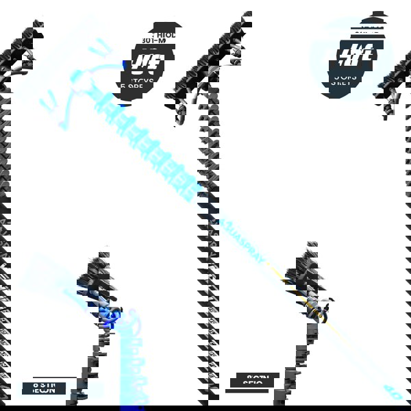 Aquaspray® Venom 40ft 30T High-Mod Waterfed Window Cleaning Pole – 8-Section