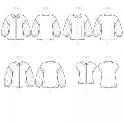 Simplicity Sewing Pattern 9646, Tops for Women, K5 (8-10-12-14-16) - Easy