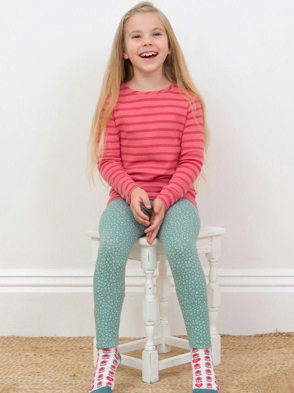 Kite Girls Organic Rosey Stripe T-Shirt