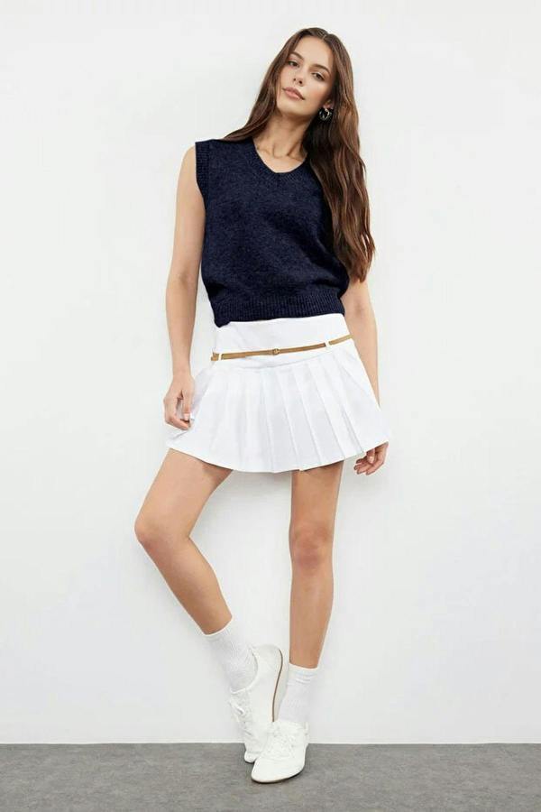 WOVCOR Woolen Fitted Knit Sweater