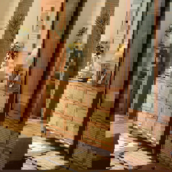 Vivian Cabinet, Rattan & Wood-Ritconcept-Rit Concept