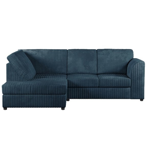 Furnishings For Less Luxor Cord Fabric 4 Seater Corner Sofa Full Back