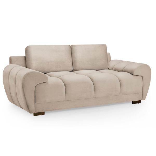 Furnishings For Less Zura Plush Velvet Large 3 + 2 Sofa Suite | Cream, Grey or Mocha