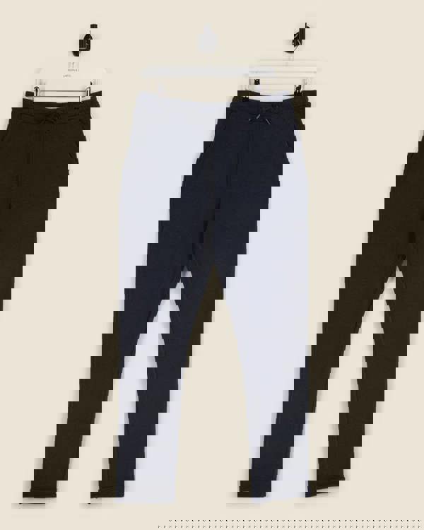 Larsson & Co Pique Interlock Turn Up Jogger