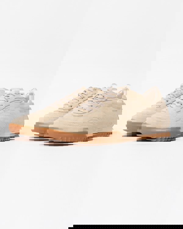 BOSS Orange Careton Mens Low-top trainers in suede and leather - Open White 131