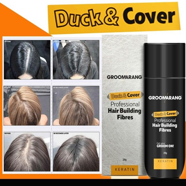 Groomarang Duck & Cover Professional Keratin Hair Building Fibres 28g