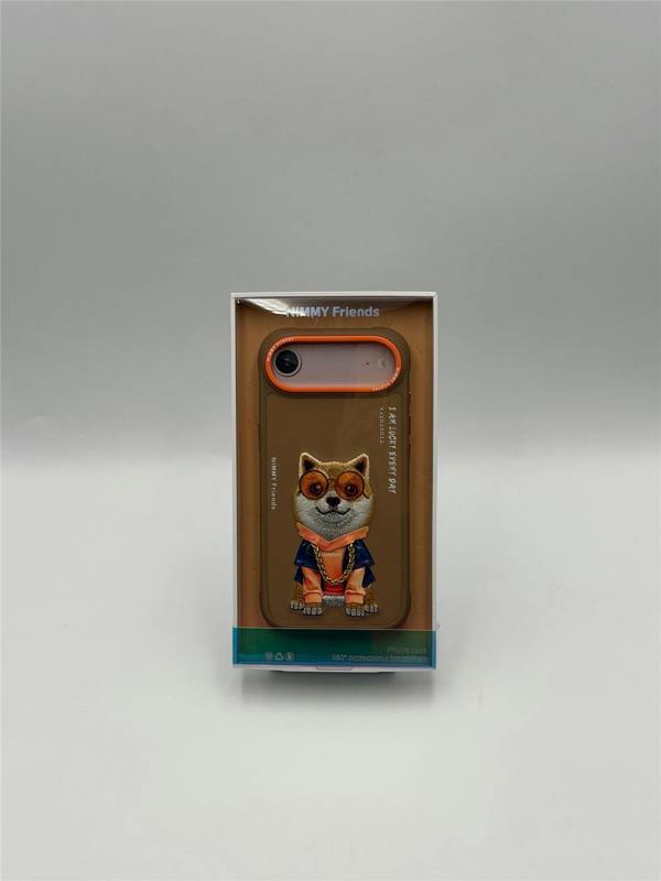 Nimmy Friends Nimmy Glasses Cool Dog Case with MagSafe for iPhone 17 Air 6.5" Brown Orange - N-YJ-IP17-AIR-012-A