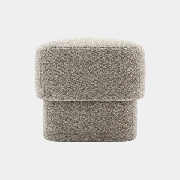 Domkapa Nata Bouclé Upholstered Pouf