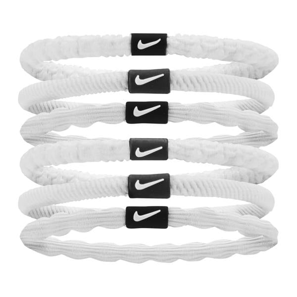Nike Flex Hair Tie (Pack of 6) - White/Black - 