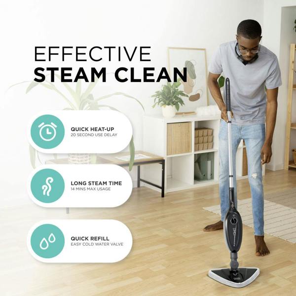 DMD Collective Steam Mop Cleaner 1300W with Handheld Steamer & Multi-Surface Attachments
