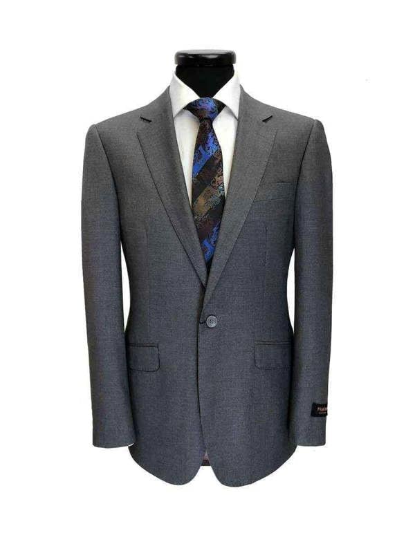 Grey 1-button Regular Fit Suit