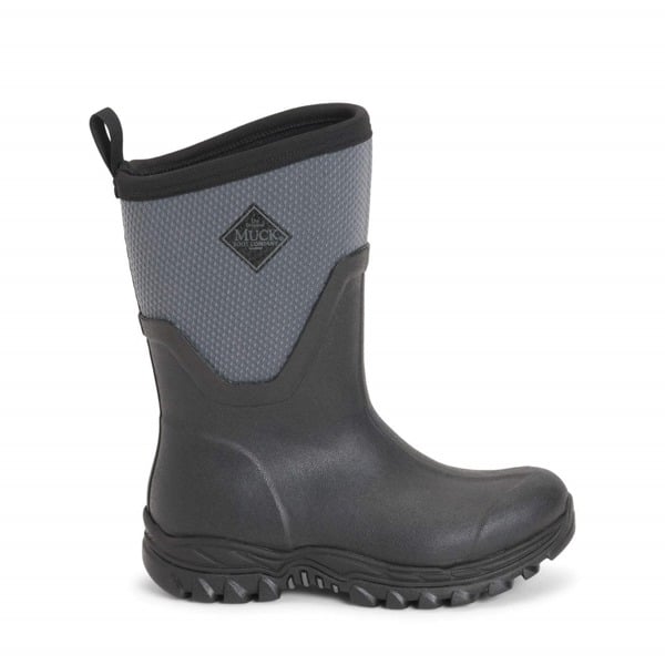 Muck Boots Unisex Arctic Sport Mid Pull On Wellies - Black/Grey