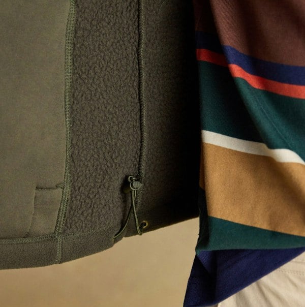 Joules HERITAGE FLEECE Mens Gilet Green