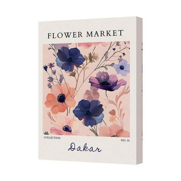 Benjamin Tate Design Flower Market Dakar No 25 Floral Canvas Art Print Framed