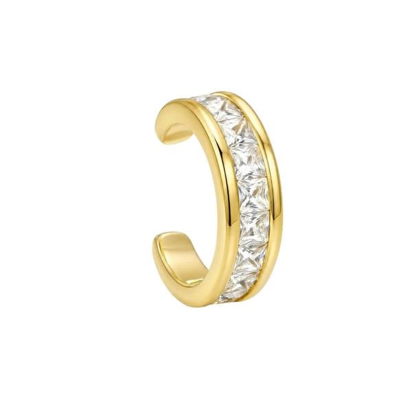 Gold Trip Crystal Baguette Ear Cuff