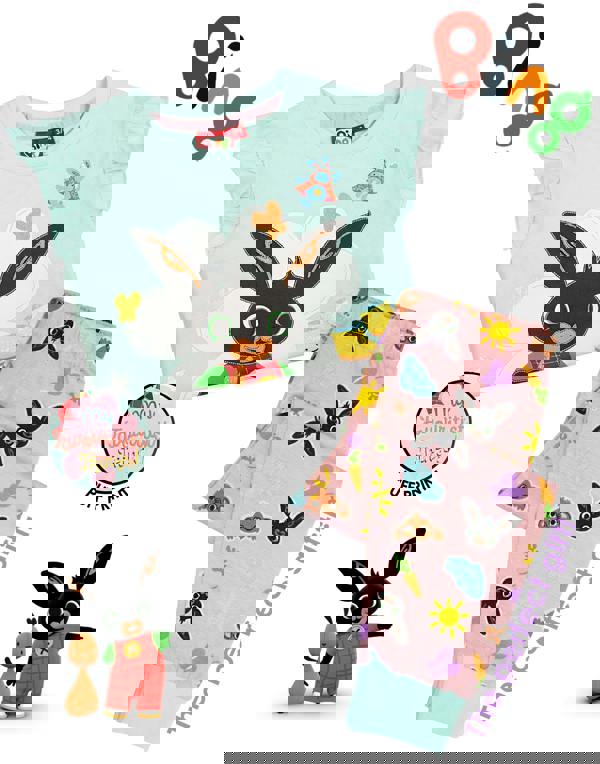 Bing Bunny Girls Green Long Sleeve Long Leg Pyjama Set [dis]