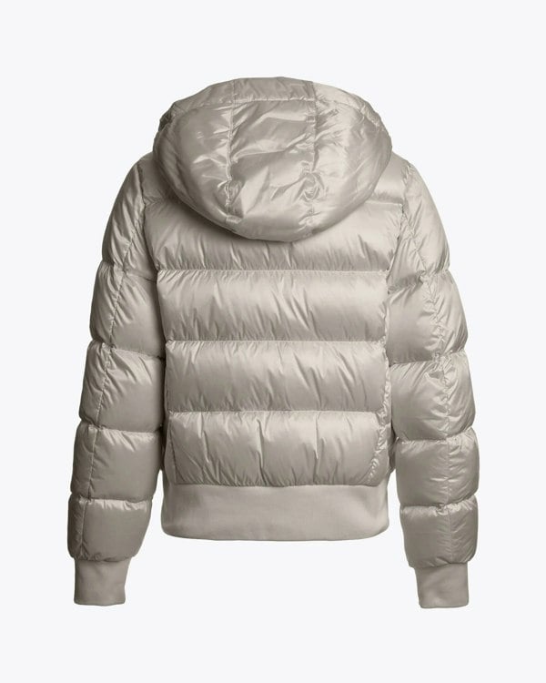 Parajumpers Mariah Womens Hooded Down Bomber - Silver-Grey 773