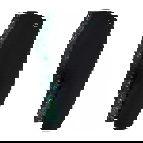 Zoggs Urban Galaxy Print Mid Jammer swim trunks in black and green